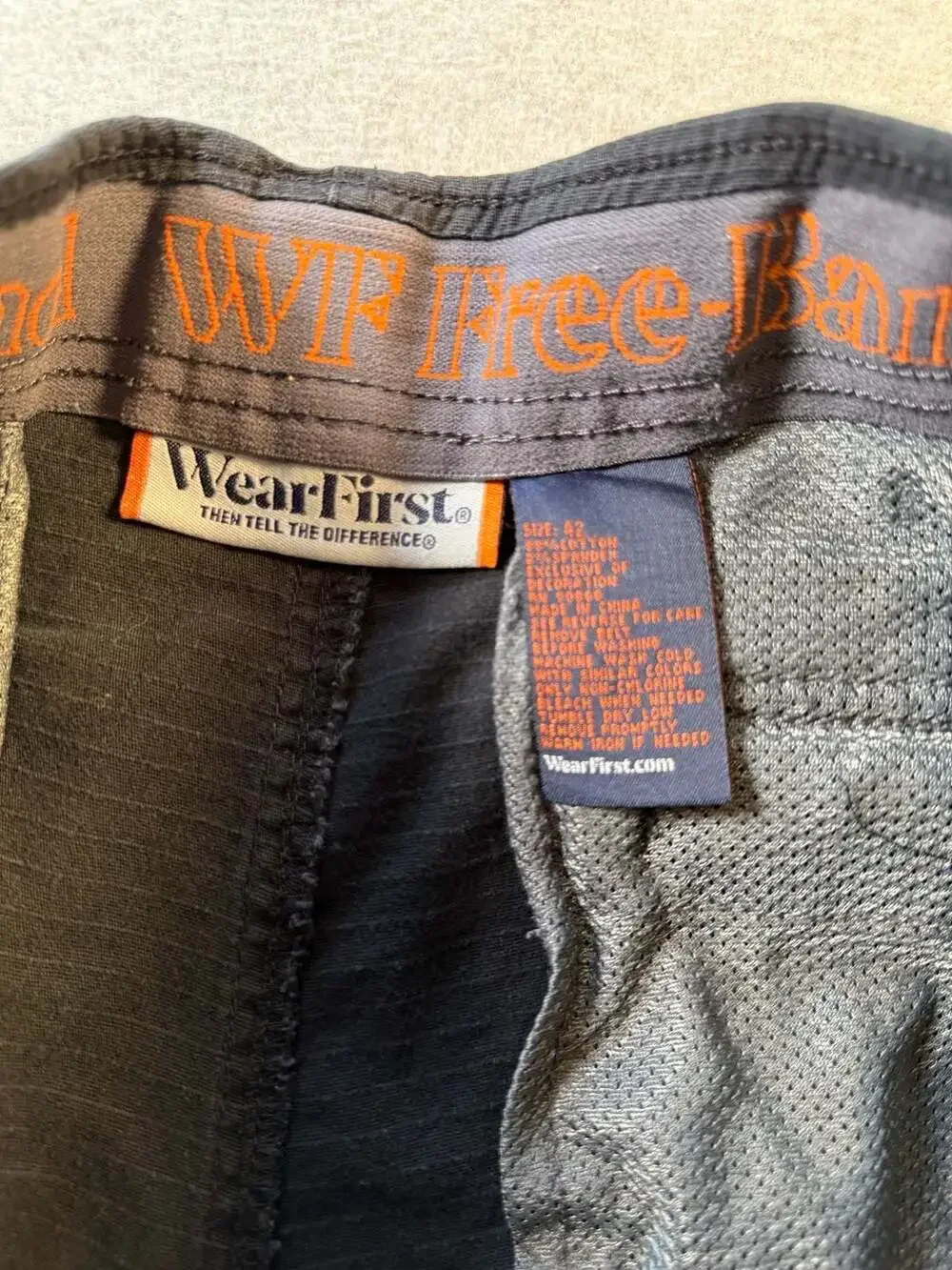 Wear First Men's Lightweight Ripstop Stretch Cargo Shorts Black